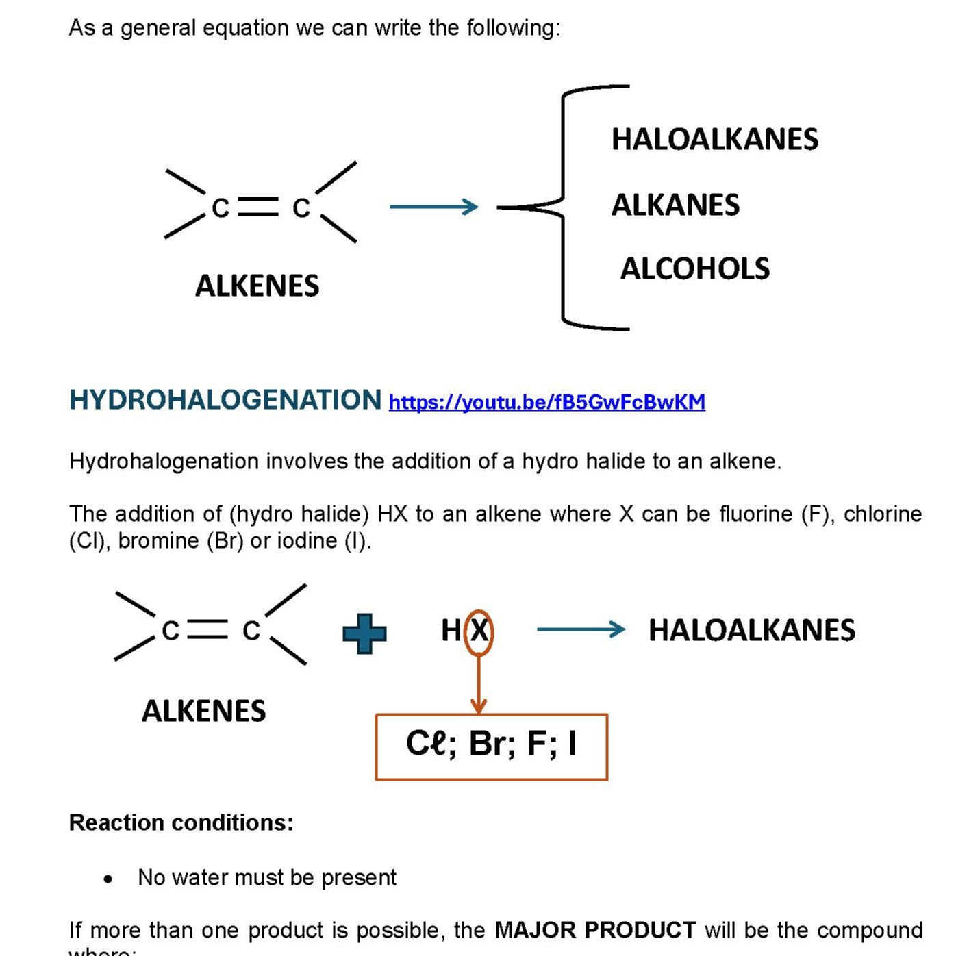 Grade 12 Physical Sciences Organic Reactions Complete Revision Guide | CAPS